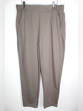 Zella Size Large Pants Tan, Side pockets, elastic waist band